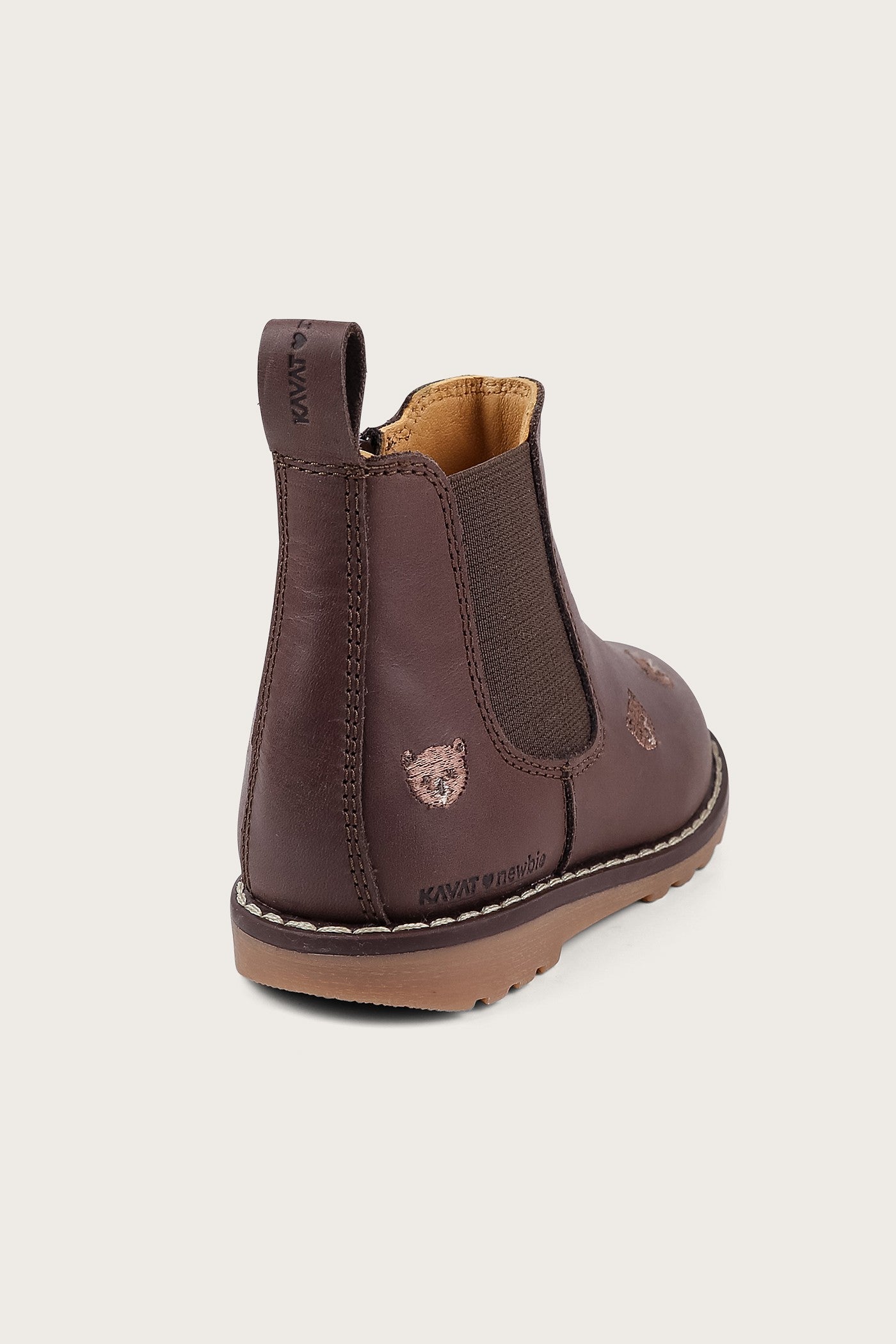 Kids brown patterned chelsea boots Linghem