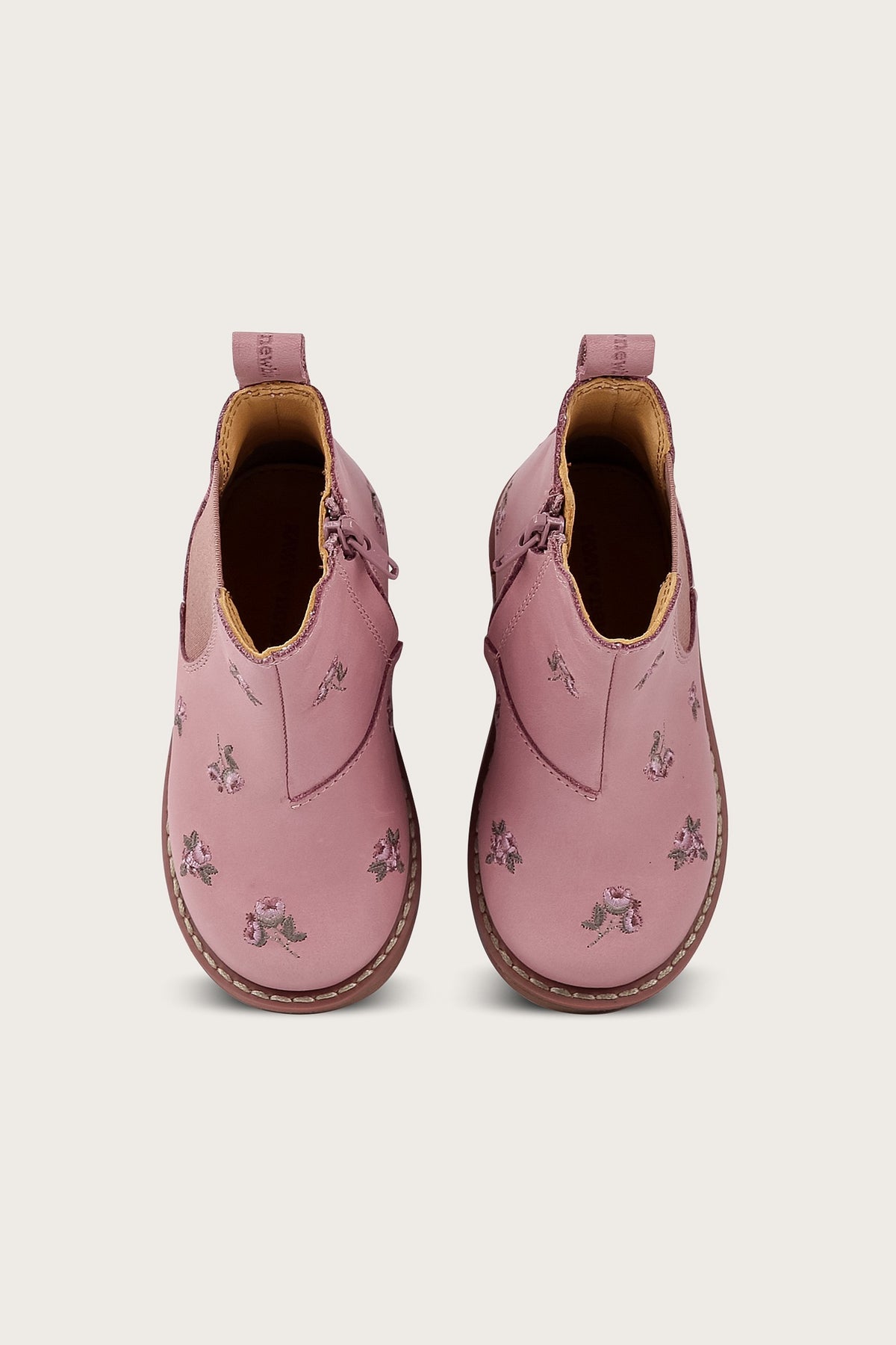 Kids pink floral chelsea boots Linghem