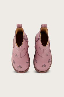 Kids pink floral chelsea boots Linghem