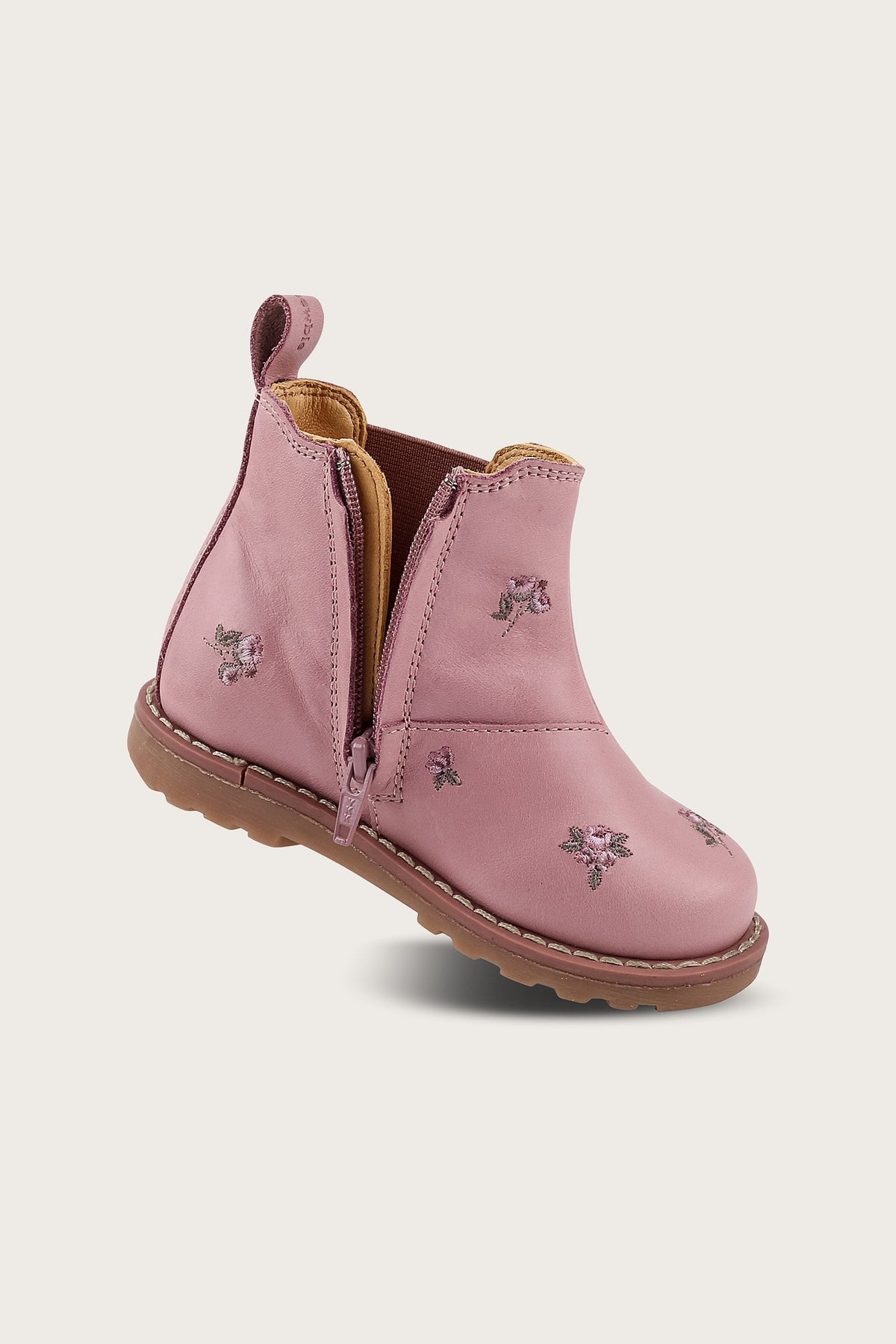 Kids pink floral chelsea boots Linghem
