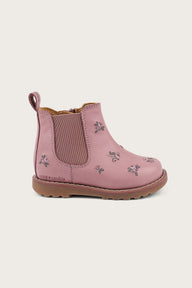 Kids pink floral chelsea boots Linghem