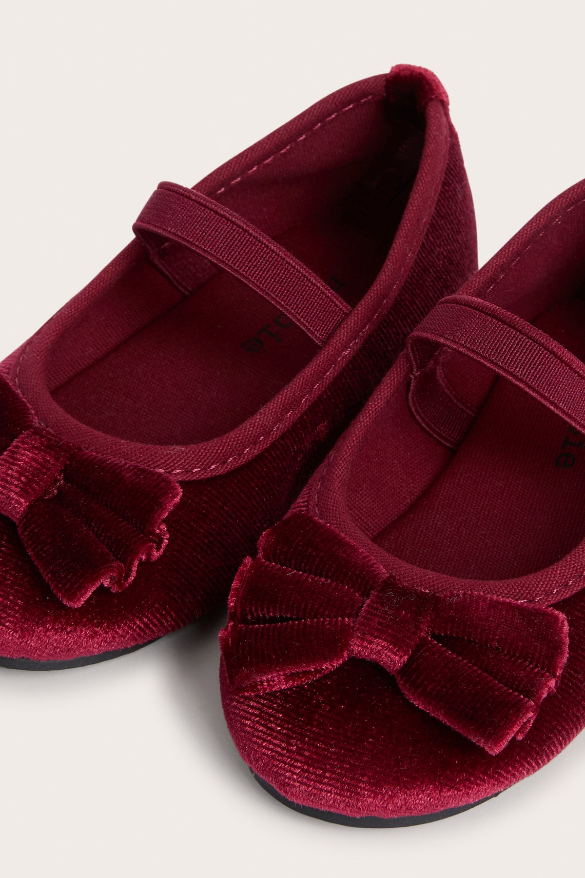 Baby & kids red soft velvet ballet shoes