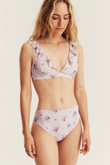Women's pink floral bikini bottoms