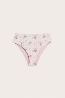 Women's pink floral bikini bottoms
