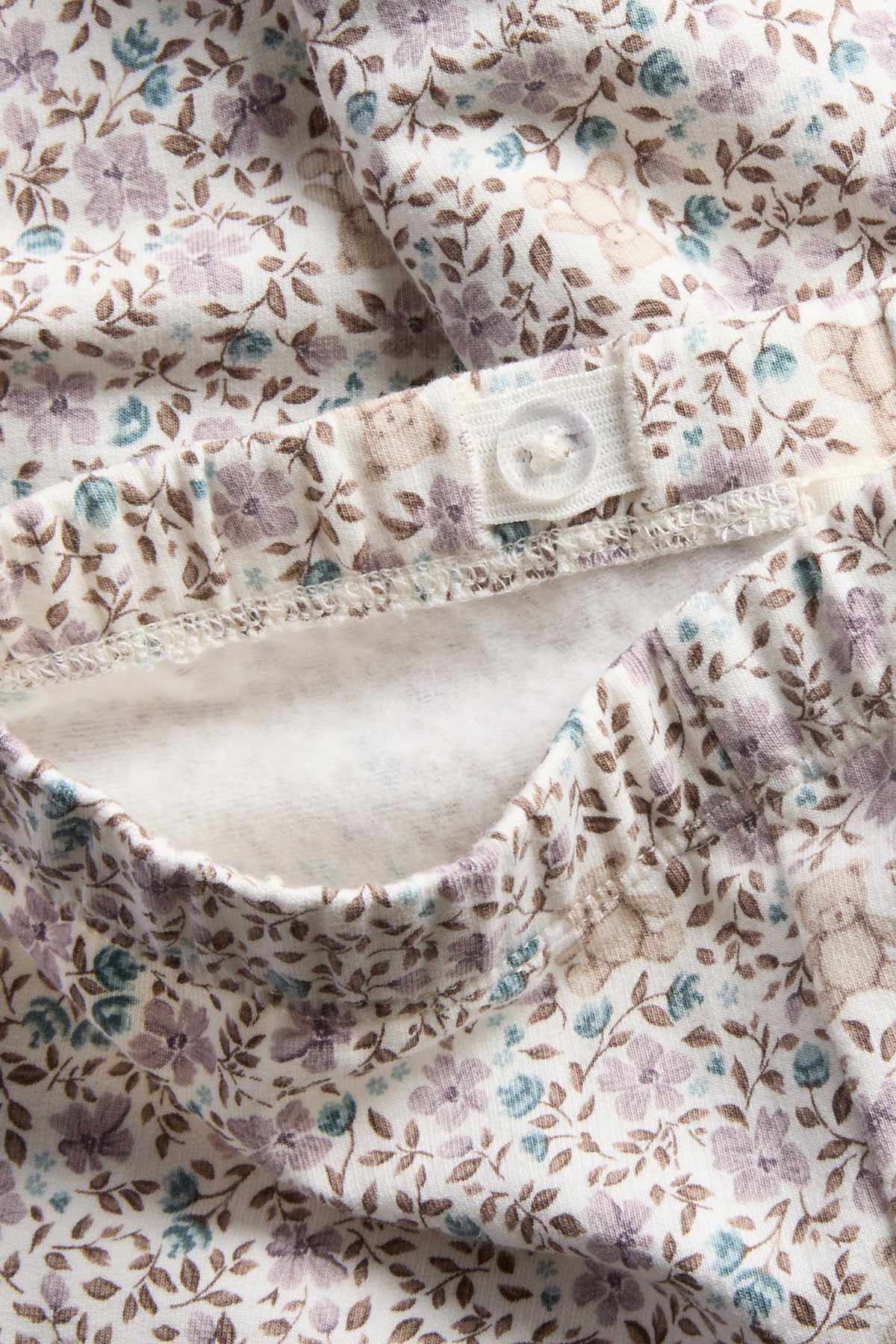 Kids white floral leggings with lace