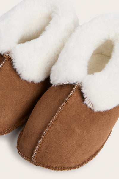 Baby & Kids fake fur slippers with anti-slip protection