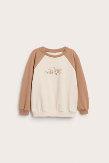 Baby & Kids beige sweatshirt with animal motif