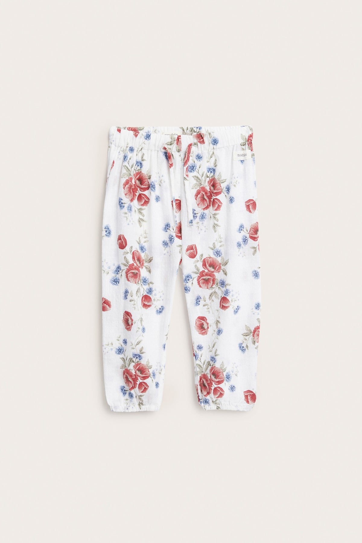 Baby white floral pants