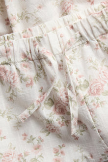 Baby white floral trousers
