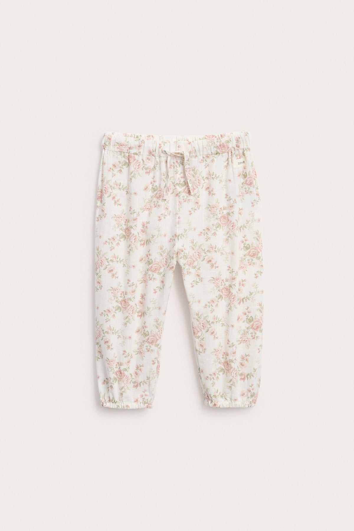 Baby white floral trousers