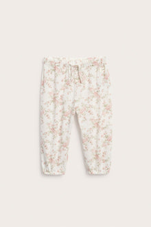 Baby white floral trousers