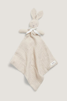 Baby beige bunny security blanket