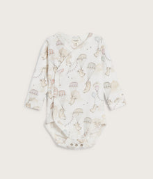 Baby white bunny balloon bodysuit