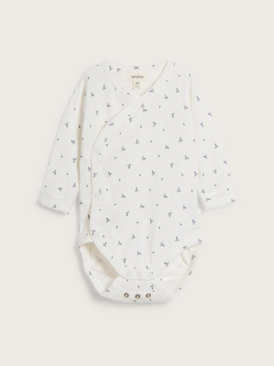 Baby leaf patterned bodysuit