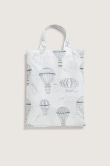 Kids white hot air balloons bedding set 140x200