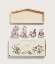 Wooden animal-shaped toys 4pk