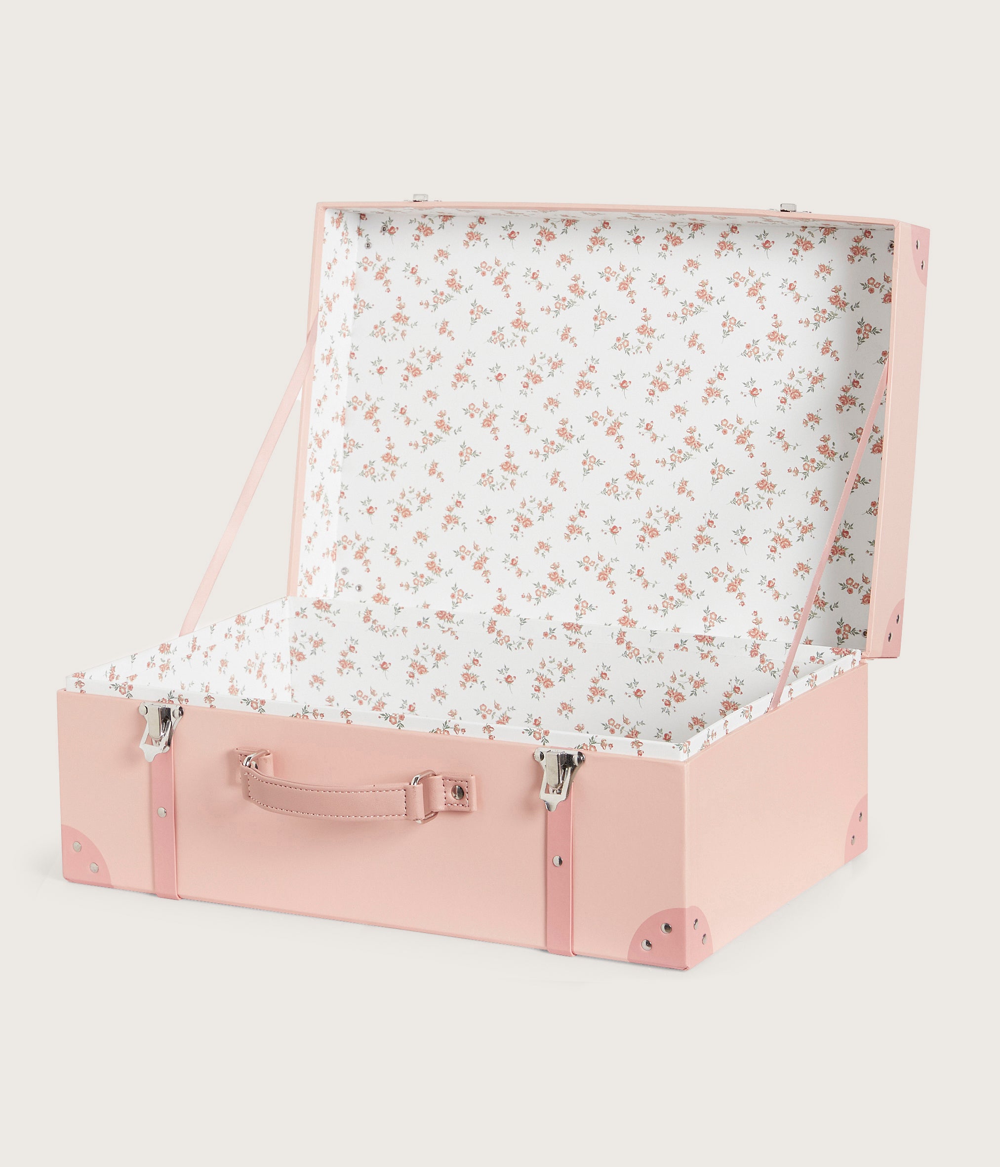 Pink cardboard storage bag