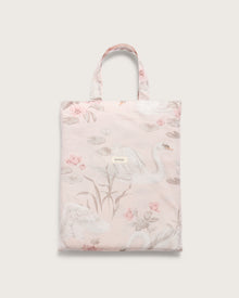 Kids pink swan lake combed cotton bedding 140x200