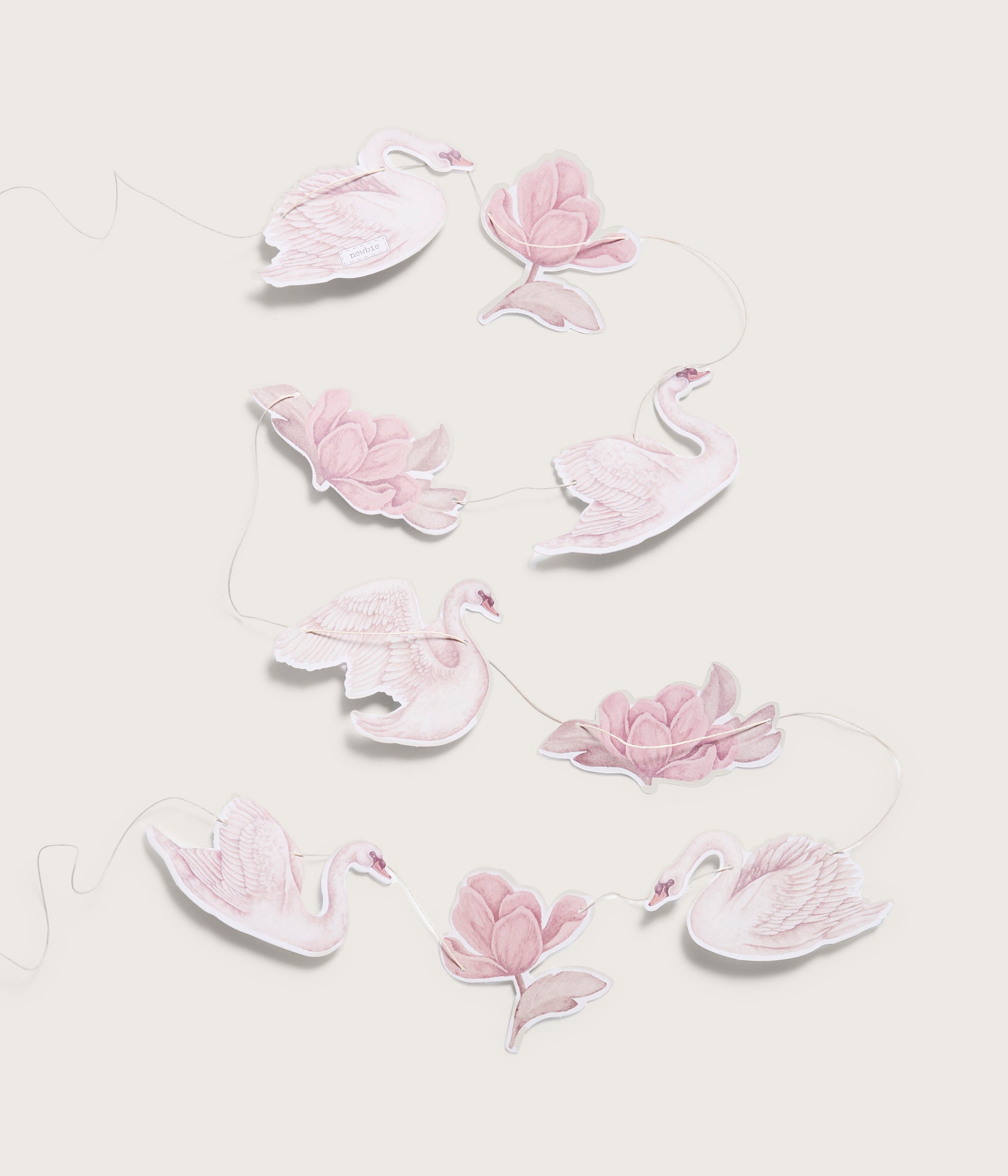 Pink swan lake garland