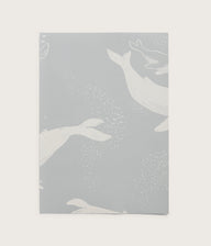 Whales blue wallpaper sample