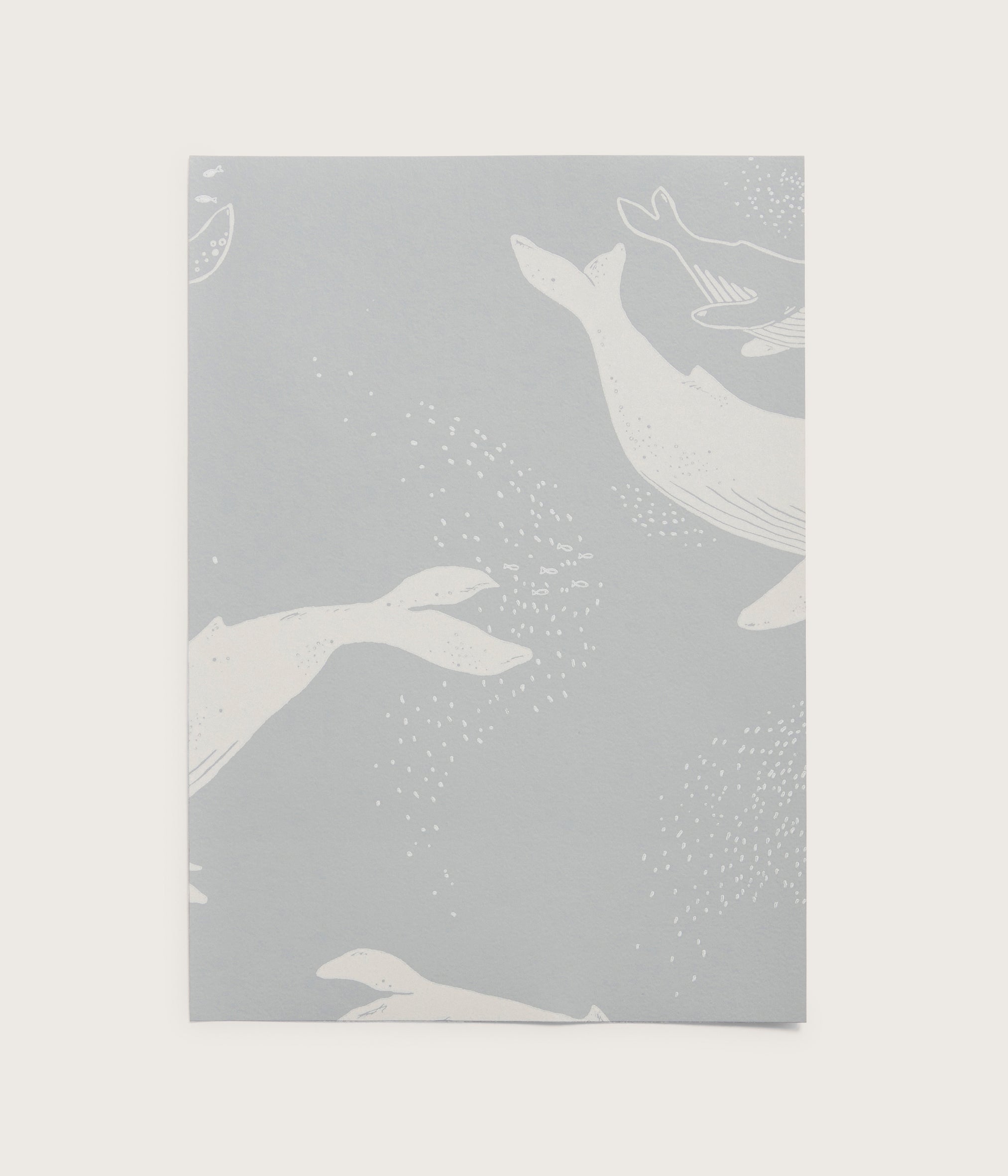 Whales blue wallpaper sample