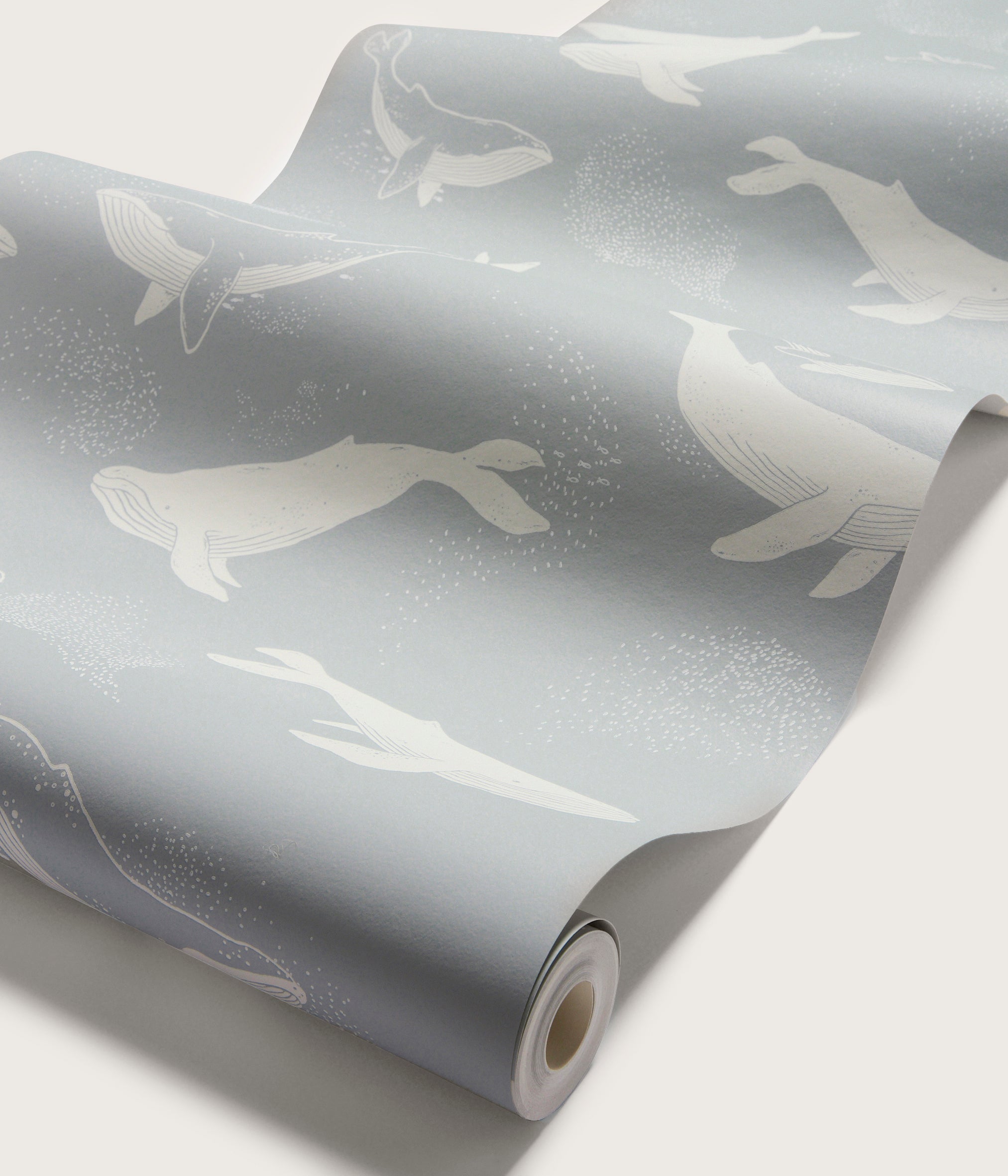 Whales blue wallpaper