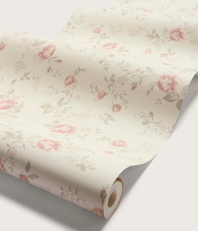 Rose Garden beige wallpaper