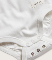 Baby white sleeveless bodysuit