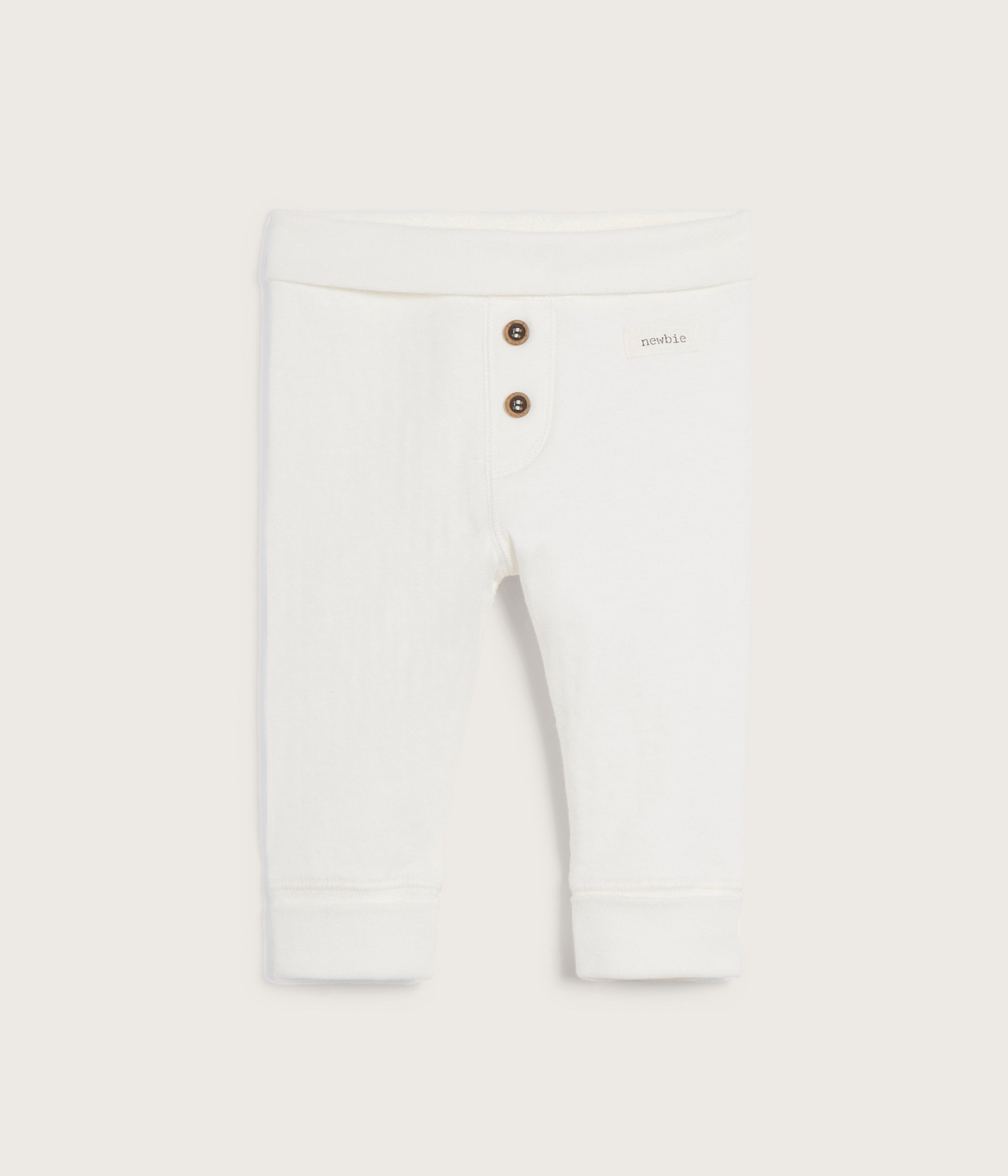 Baby white basic leggings