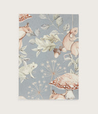 Minou blue wallpaper sample