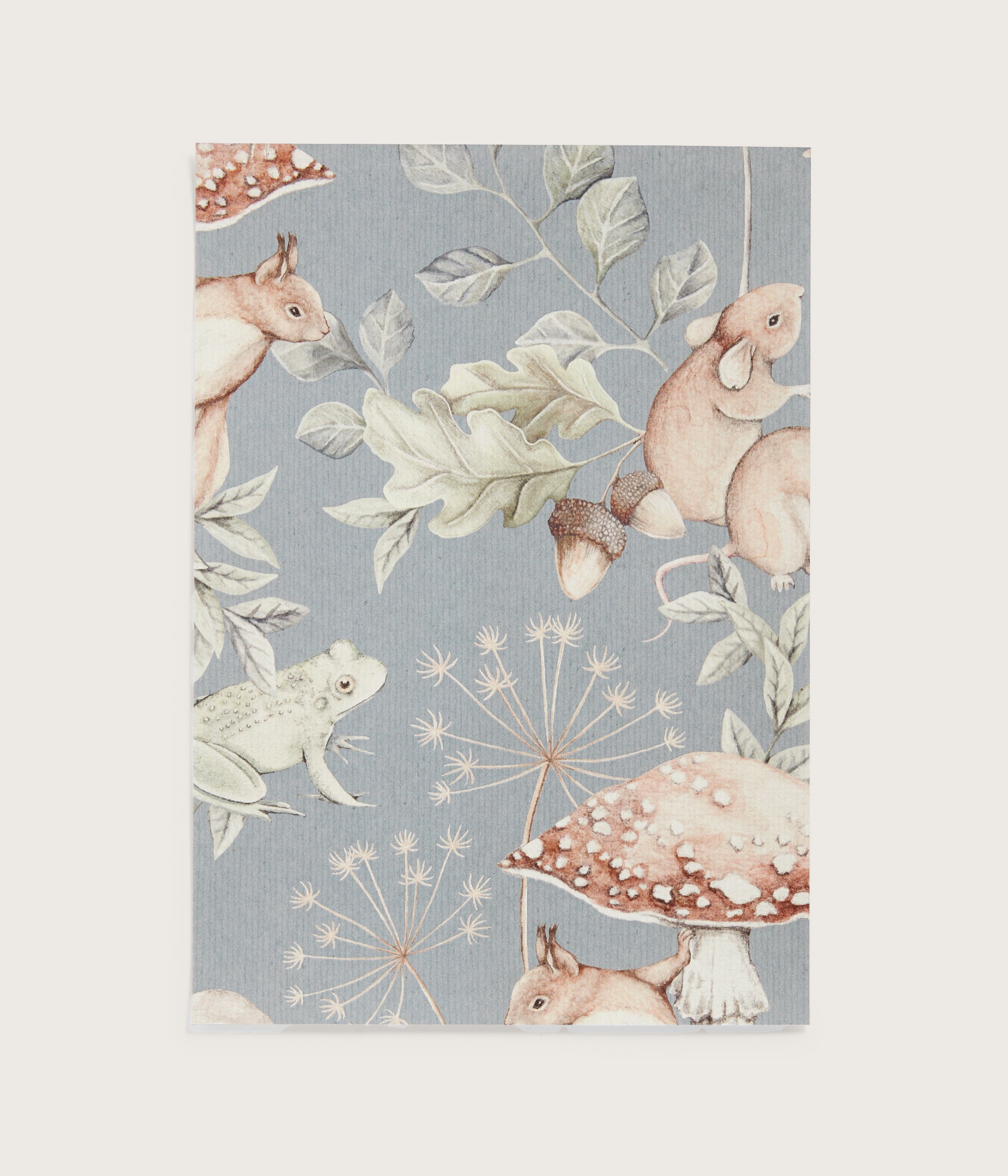 Minou blue wallpaper sample