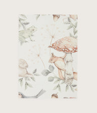 Minou white forest wallpaper sample