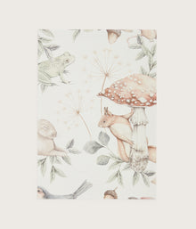 Minou white forest wallpaper sample