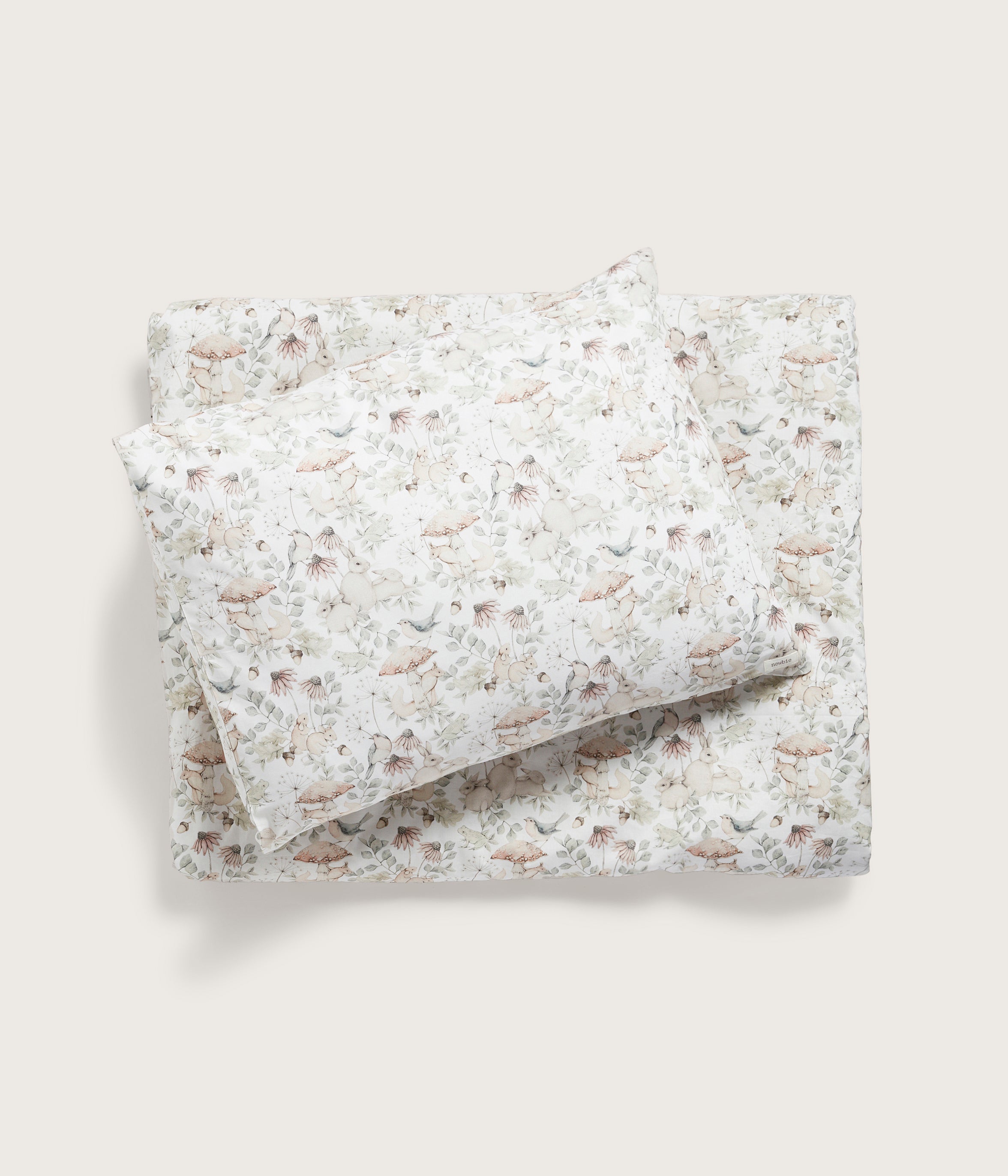 Kids animal print duvet cover & pillowcase set 140x200