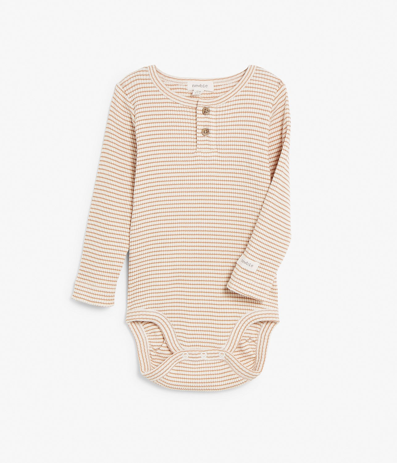 Baby brown & white striped body