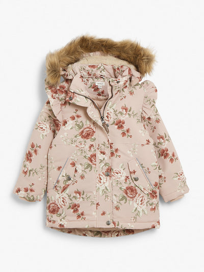 Floral parka outlet coat