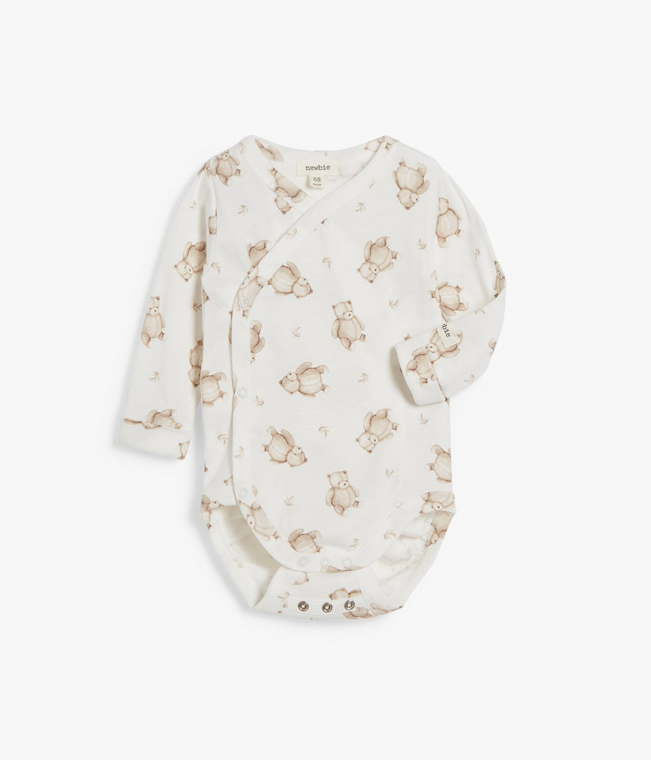 Baby white teddy bodysuit