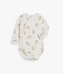 Baby white teddy bodysuit