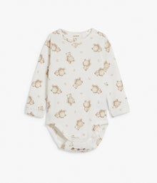 Baby white teddy bodysuit