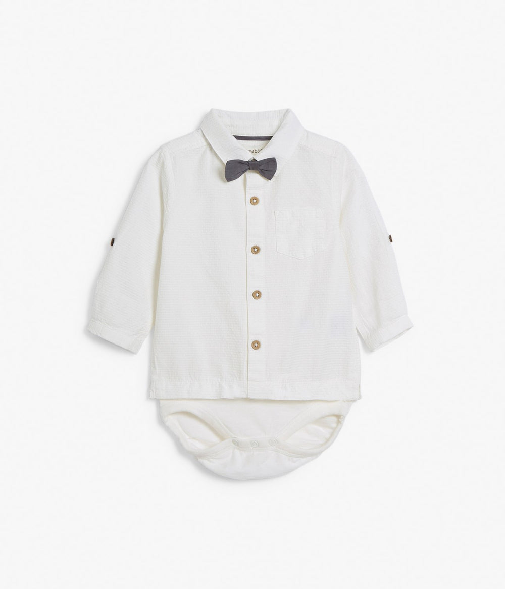 Baby bodysuit shop with bow tie