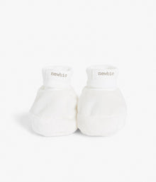 Baby white booties