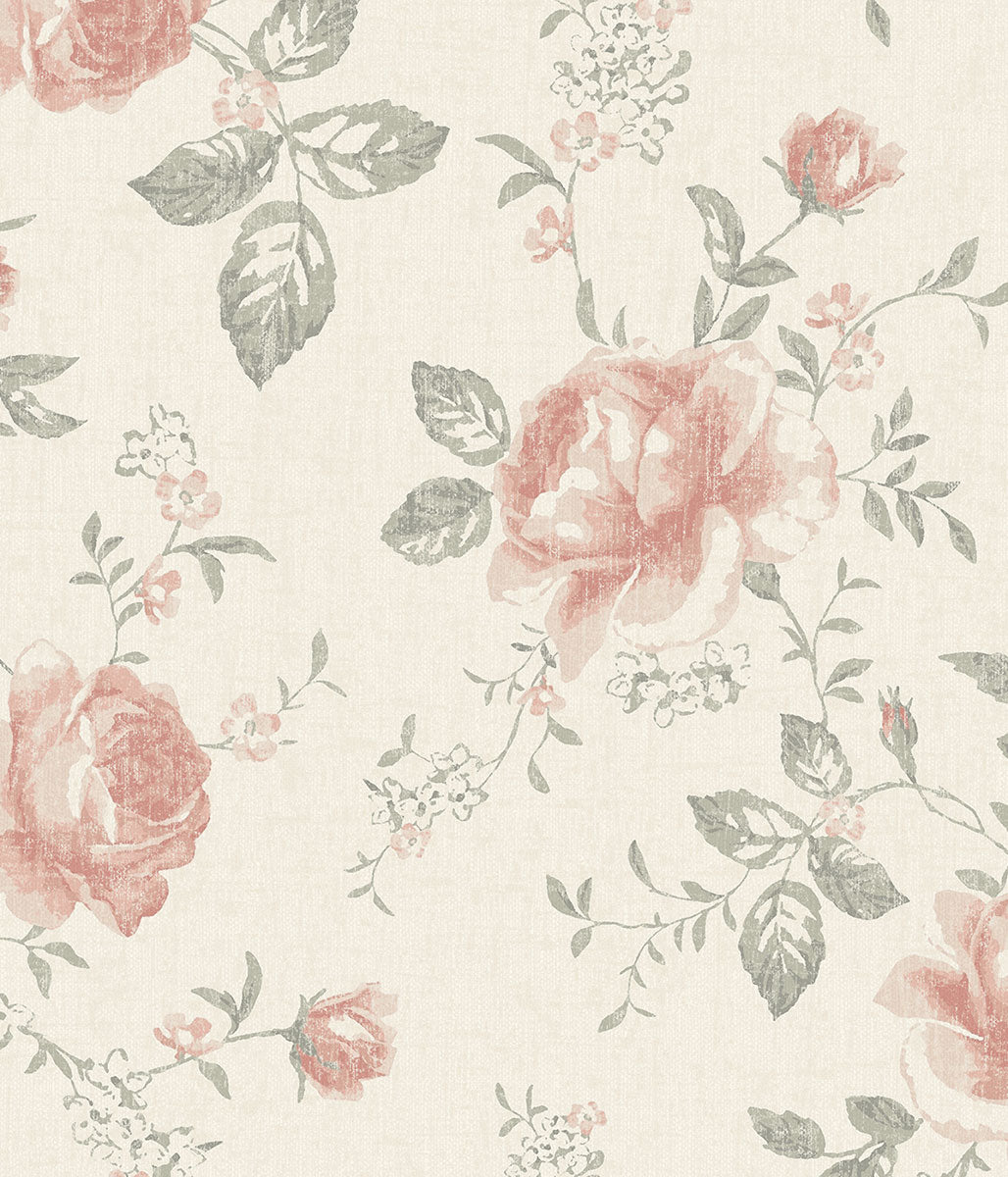 Rose Garden off-white wallpaper