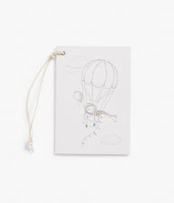 Gift tag with animal and balloon print