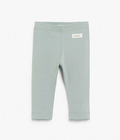 Baby grey leggings with ruffles
