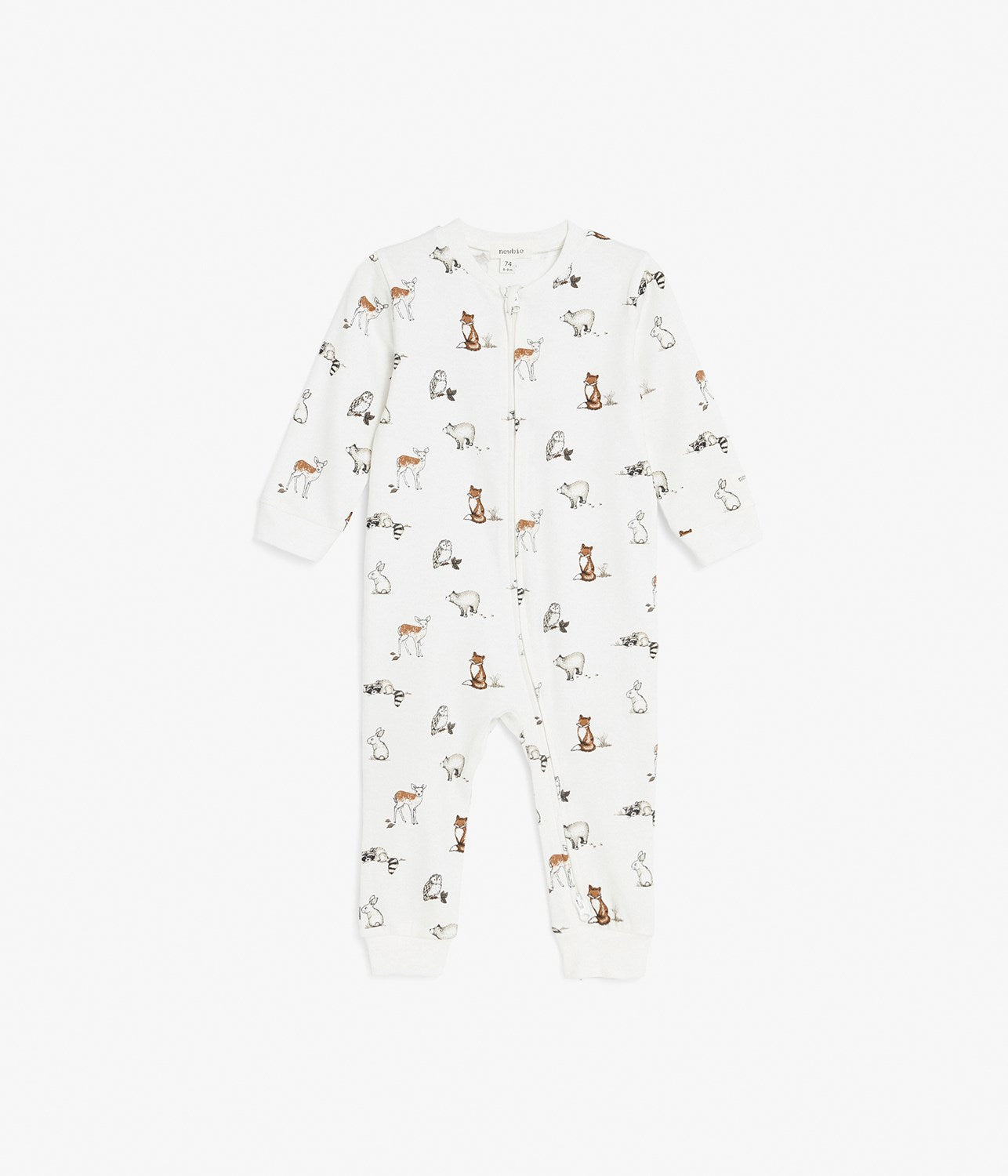Baby sleepsuit with fox print – Newbie