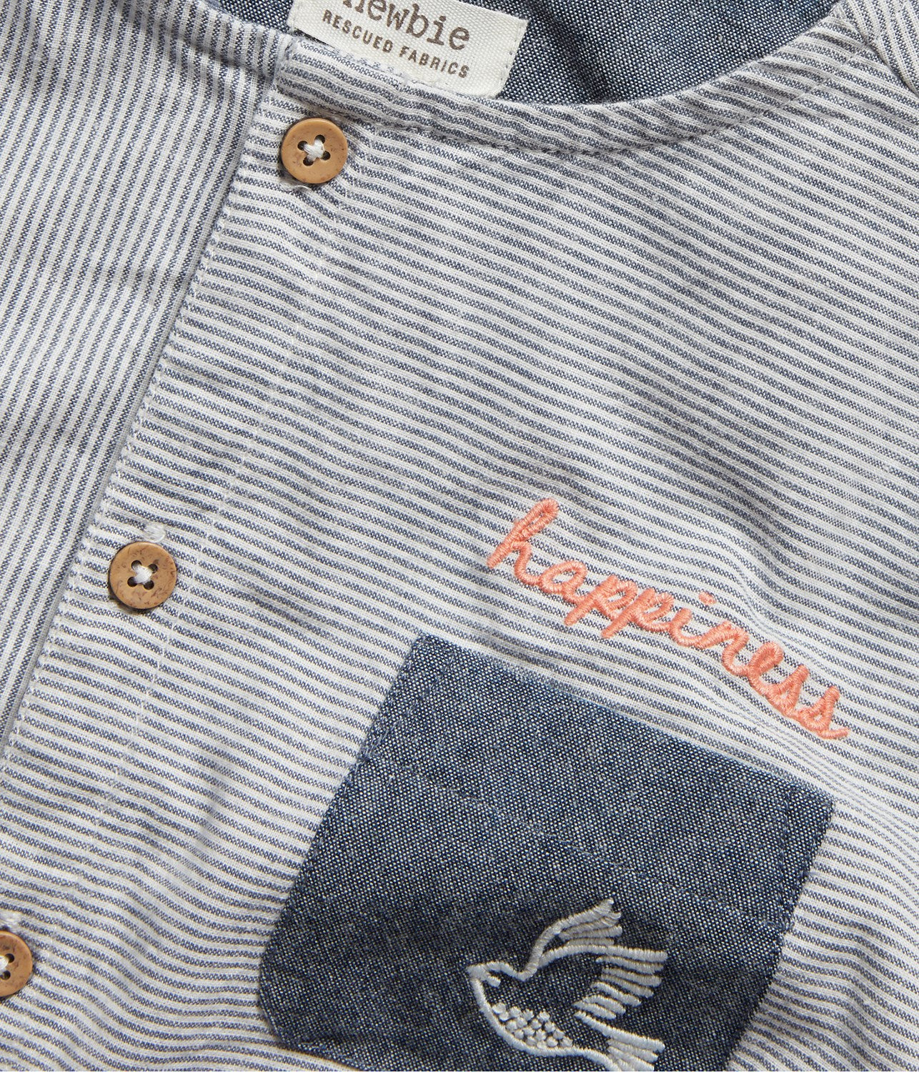 Kids blue striped shirt