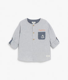 Kids blue striped shirt