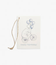 Gift tag with bear print