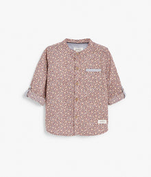 Baby purple floral print shirt