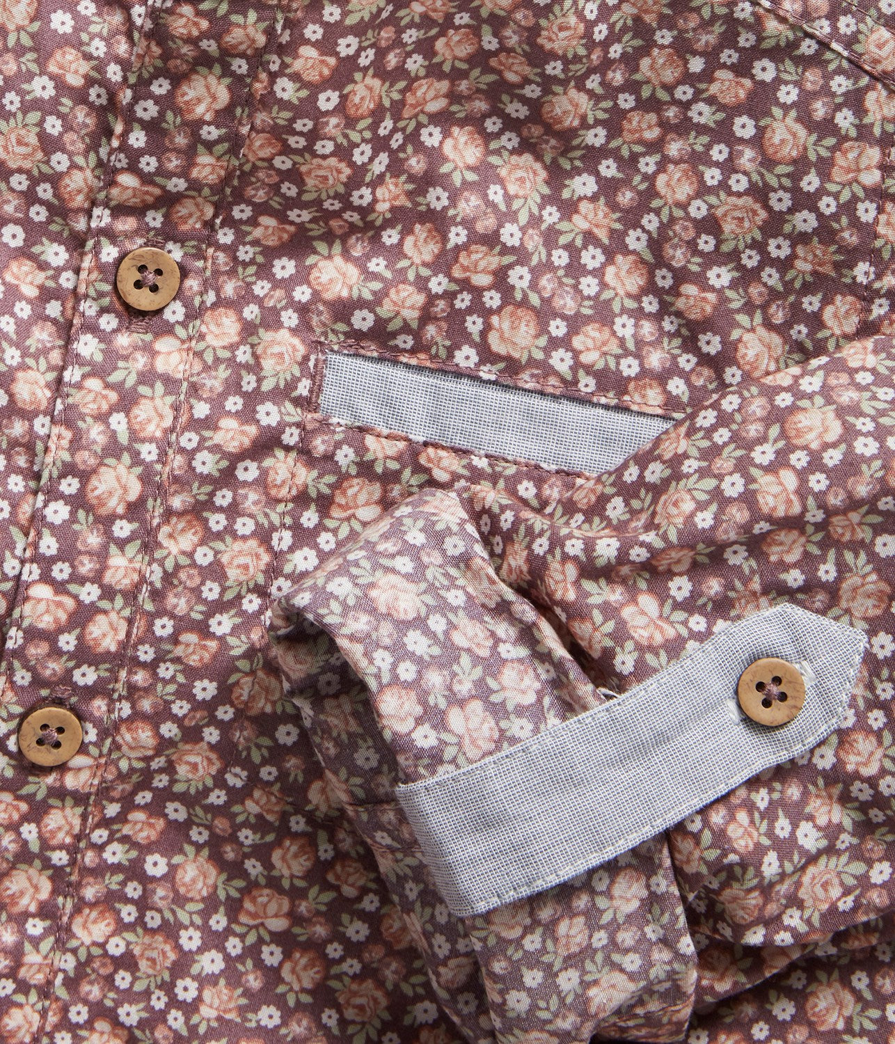 Kids purple floral print shirt